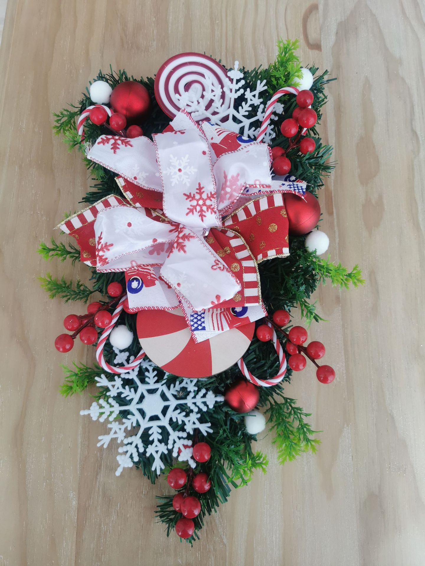 Christmas Inverted Tree Christmas Door Hanging Christmas Candy Inverted Tree Wall Decoration_voghion.com