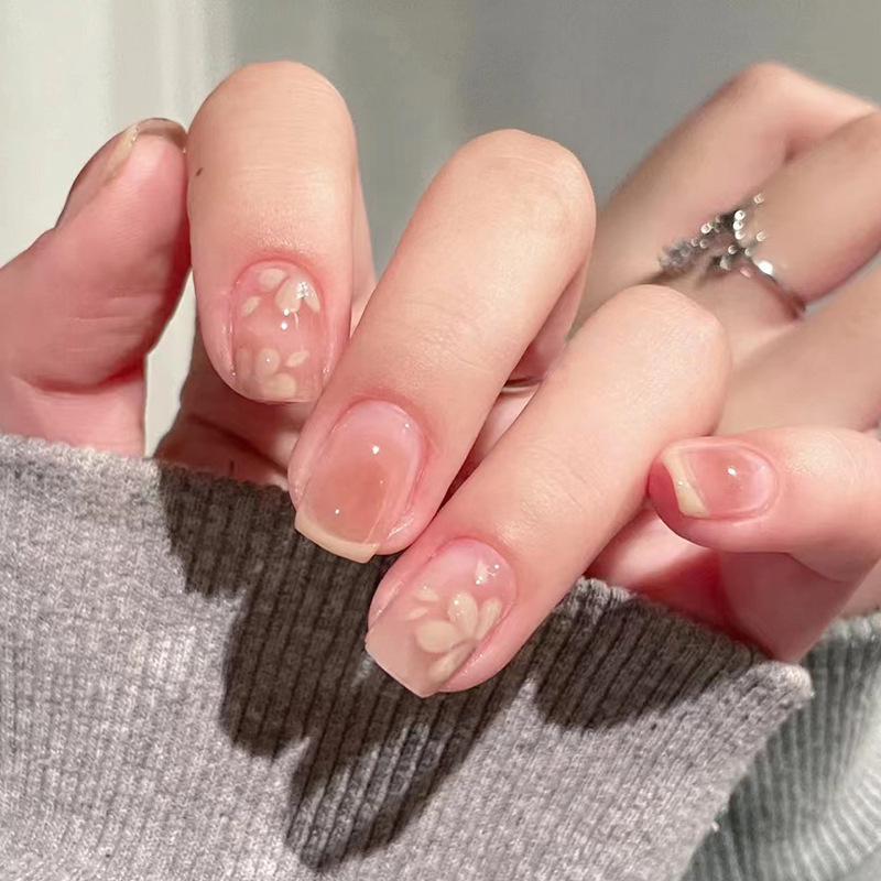 Nail piece finished product wholesale wear armor summer sweet cool series ins Wind wearable nail stickers nail piece detachable