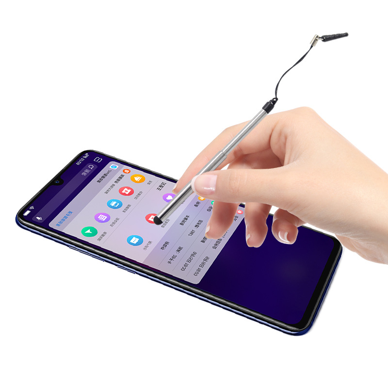 Thin rod telescopic touch pen export key capacitive pen mobile phone handwriting slender touch pen copper tube