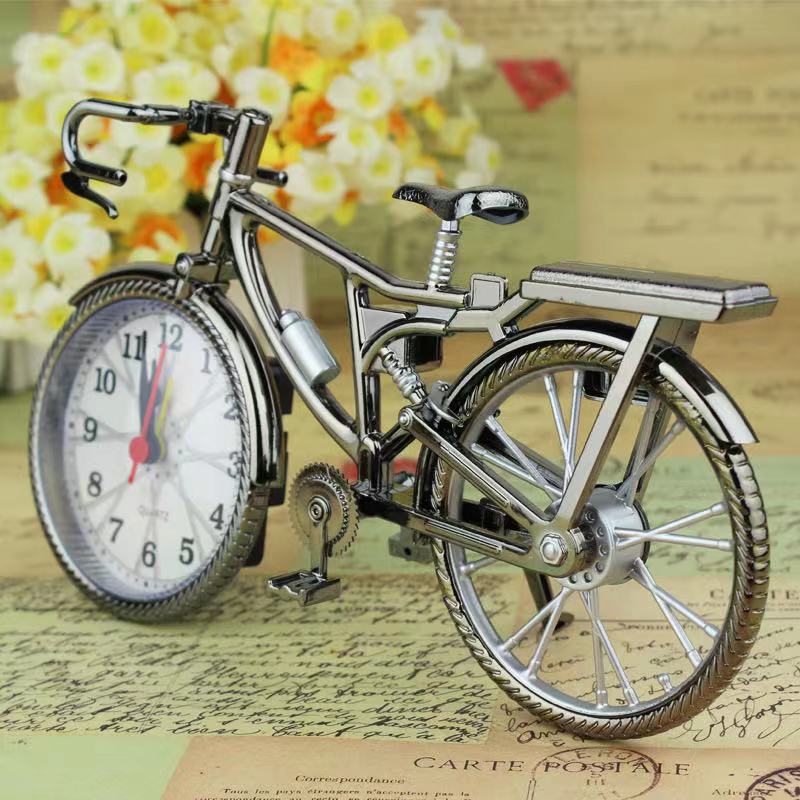 Factory wholesale bicycle alarm clock cross-border for retro creative clock clock bedside clock desktop ornaments