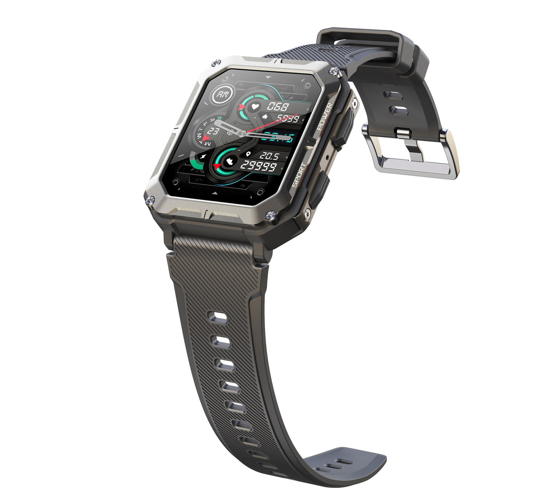 New C20PRO smart watch 1.83 inch with call three prevention outdoor exercise heart rate blood oxygen detection