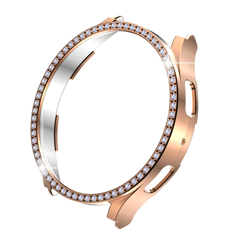 5# rose gold single row drill hollow shell Image