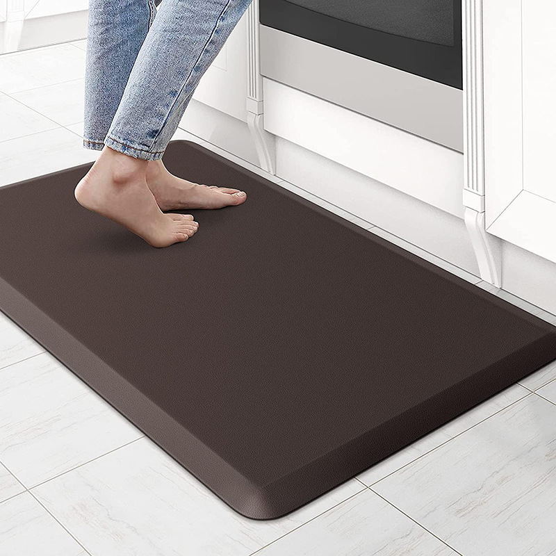 Kitchen floor mat anti-fatigue thickened factory direct long Amazon PVC leather home carpet floor mat