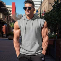 Спортивный жилет Muscle Boy, мужская рубашка без рукавов для бега и упражнений, железный жилет для фитнеса, тонкий эластичный жилет
