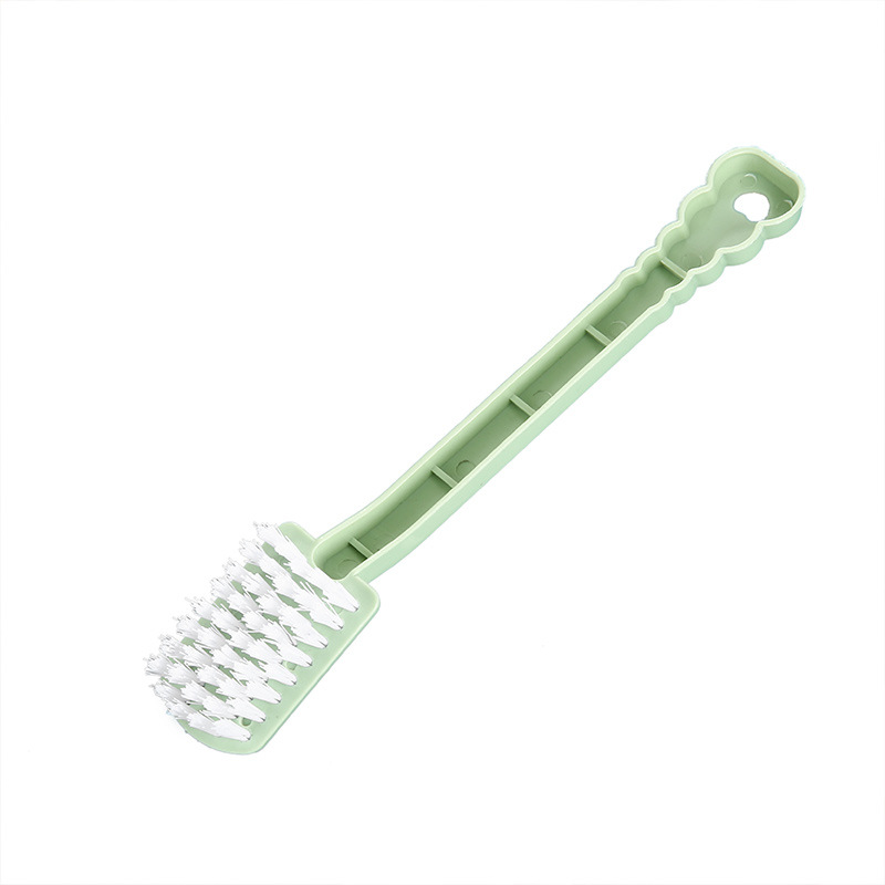 Factory direct plastic long handle shoe brush square head home hard hair small brush household dormitory multifunctional cleaning brush