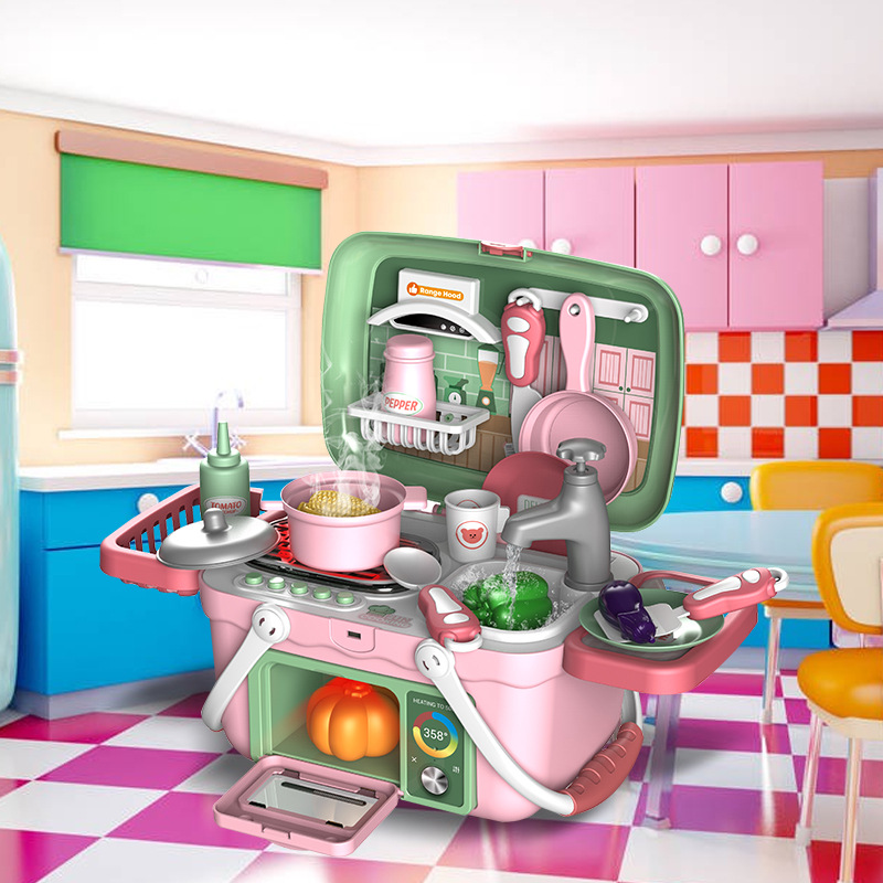 Children's play toy set educational cooking kitchen dresser toolbox medical box simulation toys wholesale