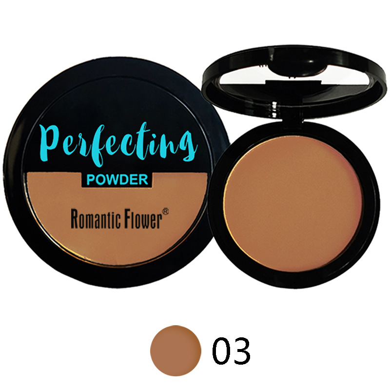 For cross-border foreign trade export dark powder cake single layer matte Waterproof Concealer Cosmetics makeup pressure powder with puff