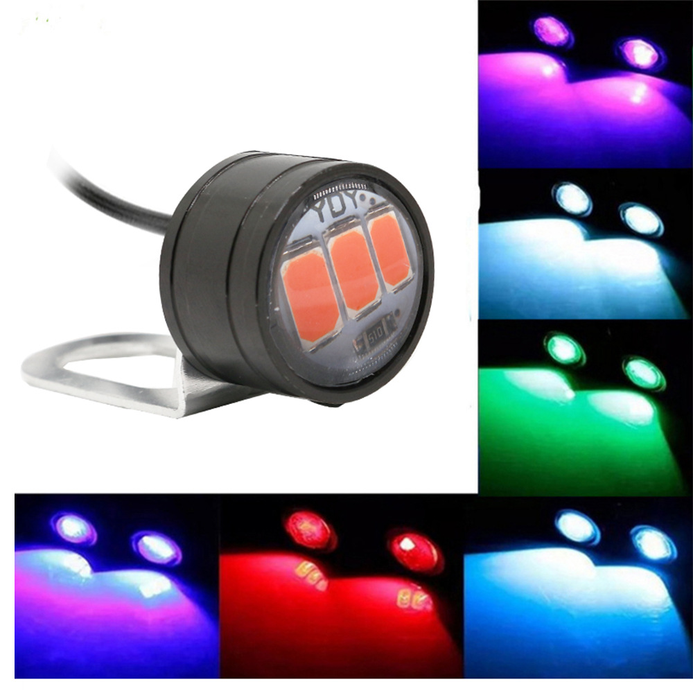 Motorcycle mirror light Eagle Eye LED day running light 3SMD 5730 jack-off scooter modified rearview mirror light flash
