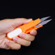 Scissors with Lid Plastic Handle Fishing Line Cutter Multi-color Cross-stitch U-shaped Yarn Cutter Line Cutter with Cap Small Scissors