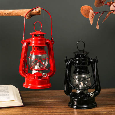 Vintage Kerosene Lamp Vintage Kerosene Lamp Camping Tent Lamp Horse Lamp Outdoor Emergency Portable Lamp Photography Prop Lamp