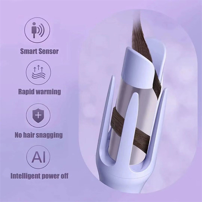 Cross-border automatic spiral electric rotating hair curler lazy hair curler household ceramic hair curler