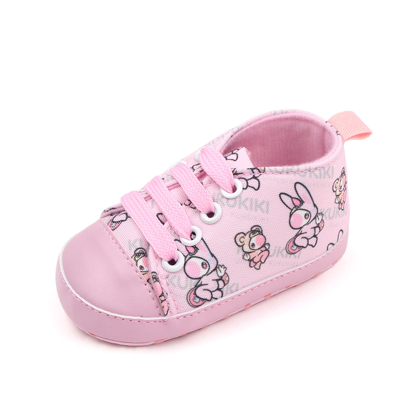 Spring and Autumn Hot Sale baby baby shoes0-1 Cartoon Canvas Shoes baby Soft Sole Toddler Shoes YS-18