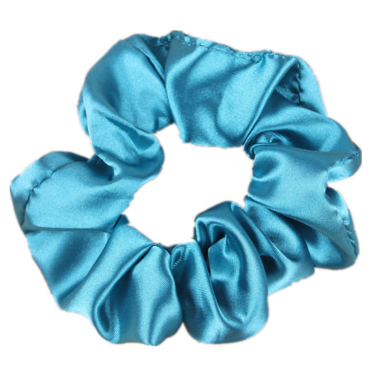 Korean style satin small intestine hair band hair band large intestine ring French hair tie hair rope rubber band Ponytail ball head Flower Female
