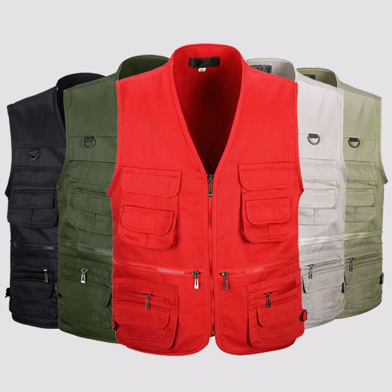 Sanyou factory outdoor multi-pocket vest men's fishing mountaineering photography vest leisure vest men's cross-border wholesale