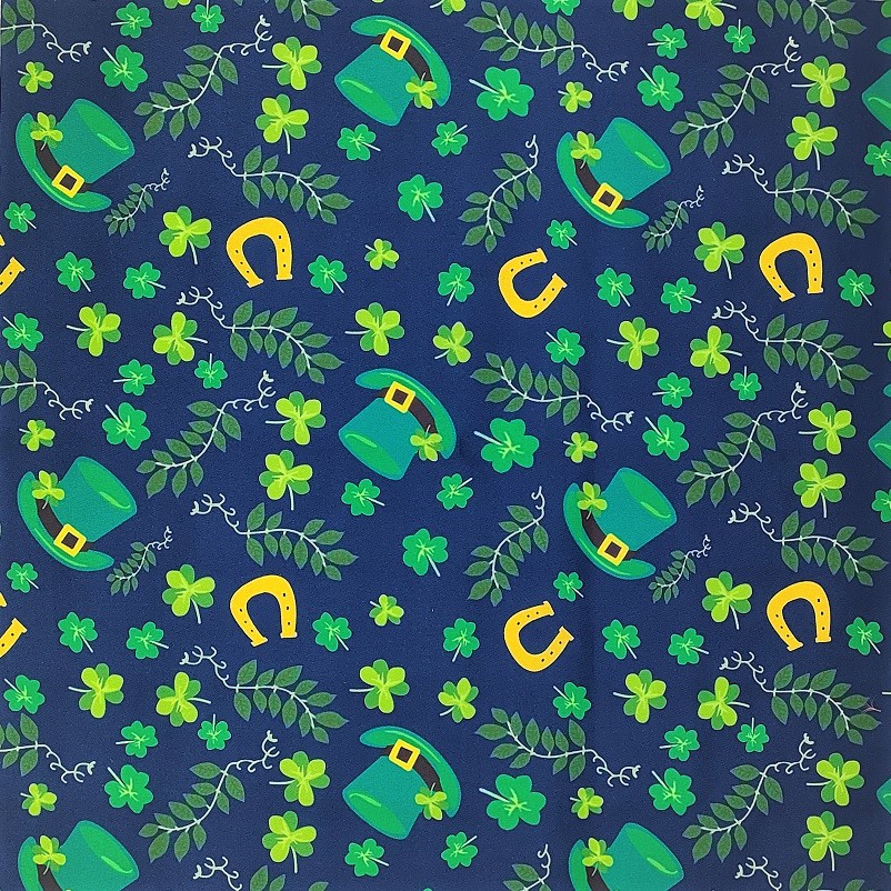New Clover St. Patrick's Day Irish Day Decorative Digital Printed Fabric Set Spot Wholesale