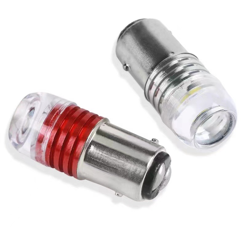 Motorcycle steering brake light 1156 1157 5630 3 lights 7440 7443 concave lens P21W BAY15D