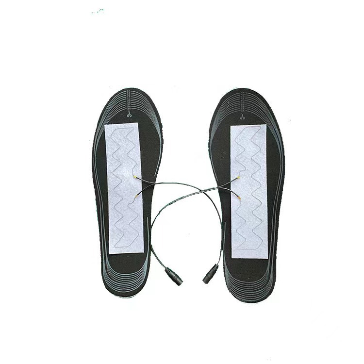 Factory wholesale electric heating insole USB heating insole foot warmer rechargeable heating washable cutting
