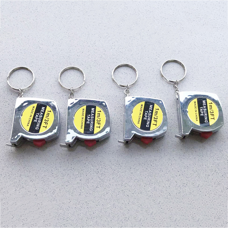 1 meter electroplated mini tape measure cute portable household three-way steel tape measuring tool tailor ruler wholesale