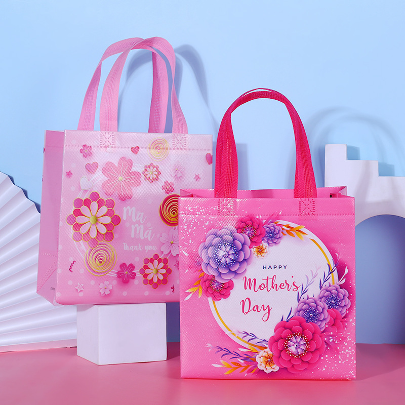 Amazon 2022 New Non-woven Gift Bag Mother's Day Portable Gift Bag Multi-purpose Hand Gift Packaging Bag