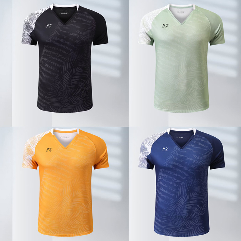 New badminton suit men's and women's same competition suit quick-drying breathable children's badminton suit sports top 381