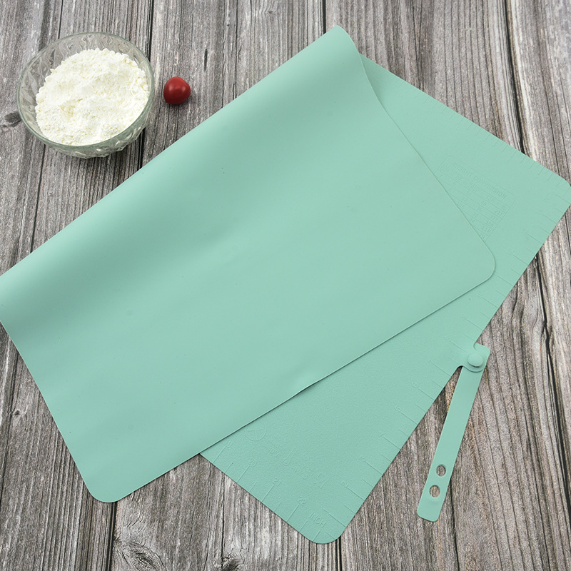 355g thick silicone kneading pad 3mm large 65*40 graduated rolling pad non-stick flour pad