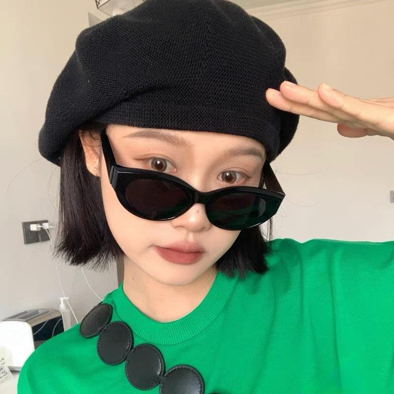 Oval frame sunglasses women's sunscreen cat's eye sunglasses sweet cool wind anti ultraviolet sun glasses frame wholesale