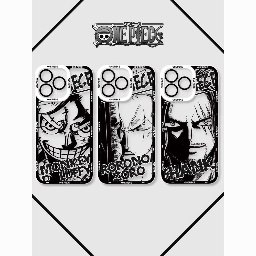 One Piece is suitable for Apple 14 transparent shell iPhone 15 Pro mobile phone case 11 protective case 12 cross-border