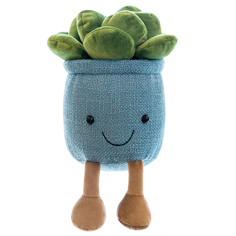 New artificial plant series succulent plush mushroom toy pine green plant decoration grab machine rag doll home