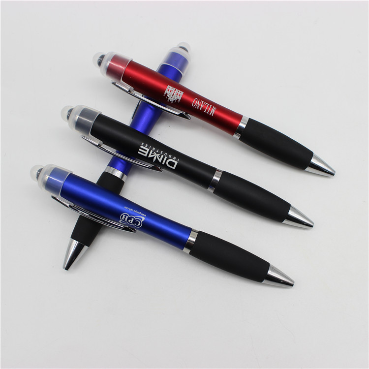 Hulu touch screen light box ballpoint pen LED light box advertising gift ballpoint pen can be laser engraved Logo logo