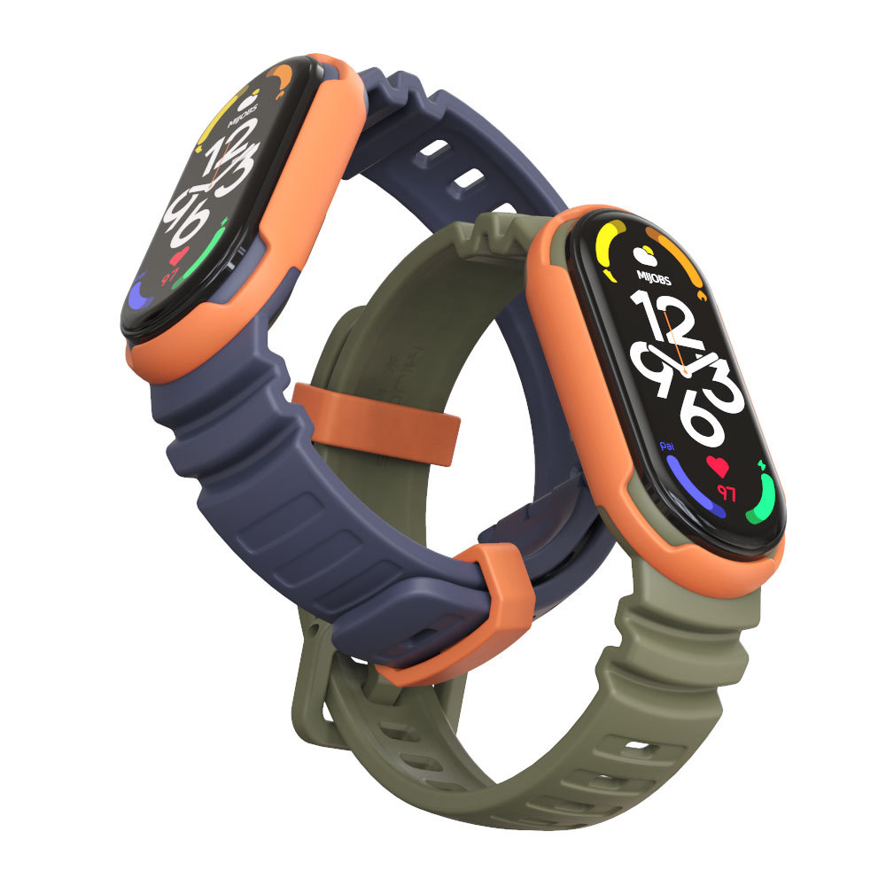 Mibbs for Mi Band 7 Strap 6 5 NFC Universal Wristband Double Color Sports GS Wind Original New Product