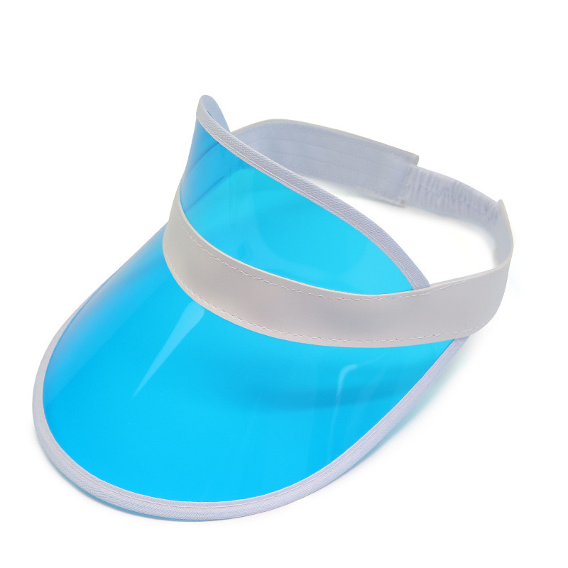 Factory in stock PVC summer sun hat UV function Sun Hat sun protection LOGO printing advertising empty top hat