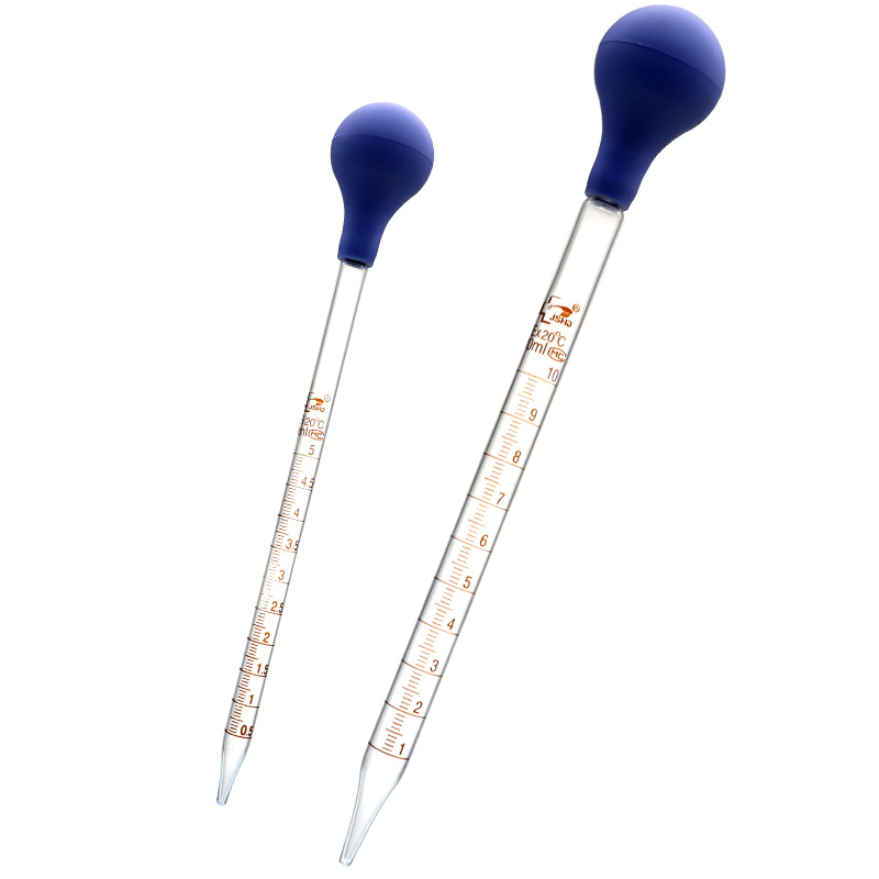 Huida rubber head scale dropper glass dropper 0.5ml1ml2ml3ml5ml10ml glass pipette