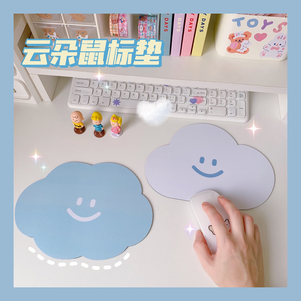 Cute mouse pad trumpet girl s table mat creative soft pink Japanese computer keyboard pad