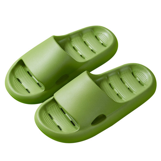 Thick bottom bathroom non-slip slippers women's summer indoor home hollow leaking excrement feeling slippers wholesale bath men
