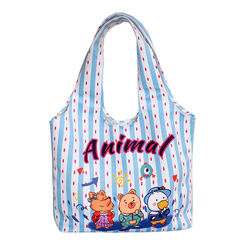 Bag Women's Vest Bag 2024 New Canvas Bag Floral Spring Tote Bag Student All-match Crossbody Shoulder Bag