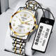 Swiss Brand Wholesale High-end Automatic Quartz Watch Men's Calendar Waterproof Korean Style Steel Band Mechanical Men