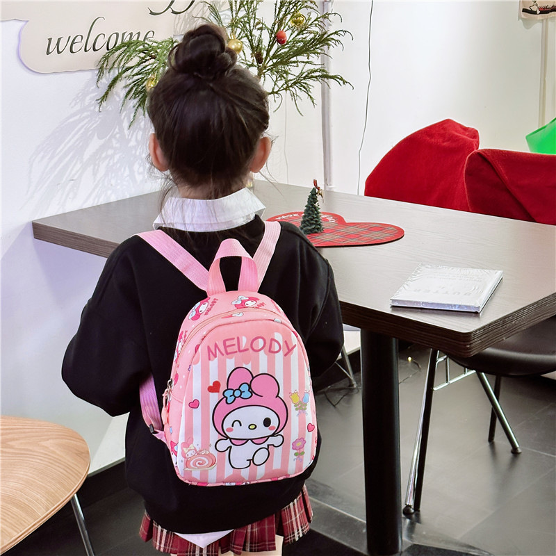 2024 new creative small schoolbag children's fashion cartoon backpack girl's cute coolomi backpack melody