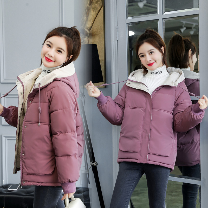 Down cotton-padded coat women's winter 2024 new student Korean style bread coat short cotton-padded jacket loose thickened cotton-padded coat