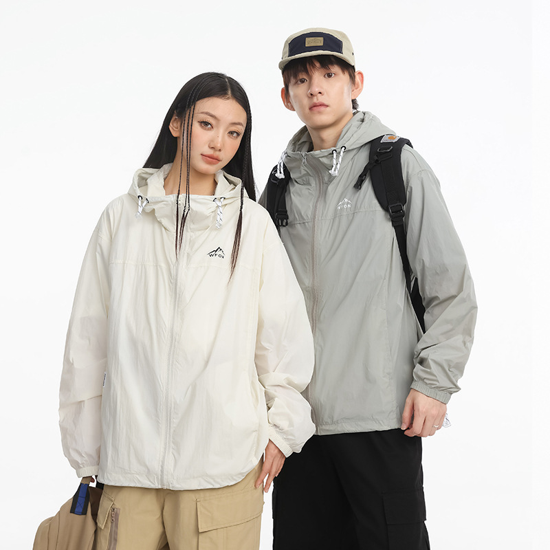 Ru Meng Lian Hat Sunscreen Coat Men's and Women's Summer New Outdoor Anti-UV Sports Leisure Breathable Sunscreen Coat