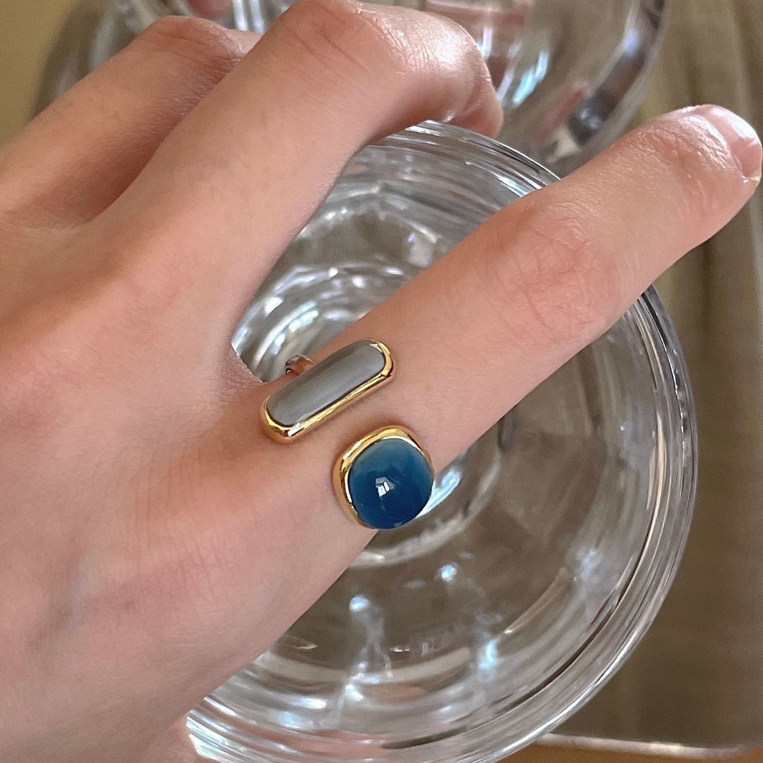Emerald Design Sense Ring naiste tipptasemel Sense moodne seksikülm stiil niši avamisega sõrmesõrmus_voghion.com