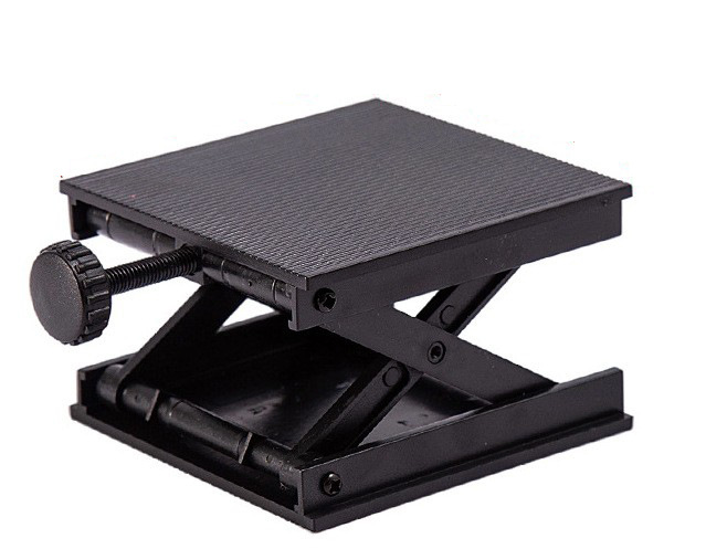 Cross-border aluminum alloy ground pasting instrument lifting table 360 rotating table level meter automatic leveling bracket fine adjustment