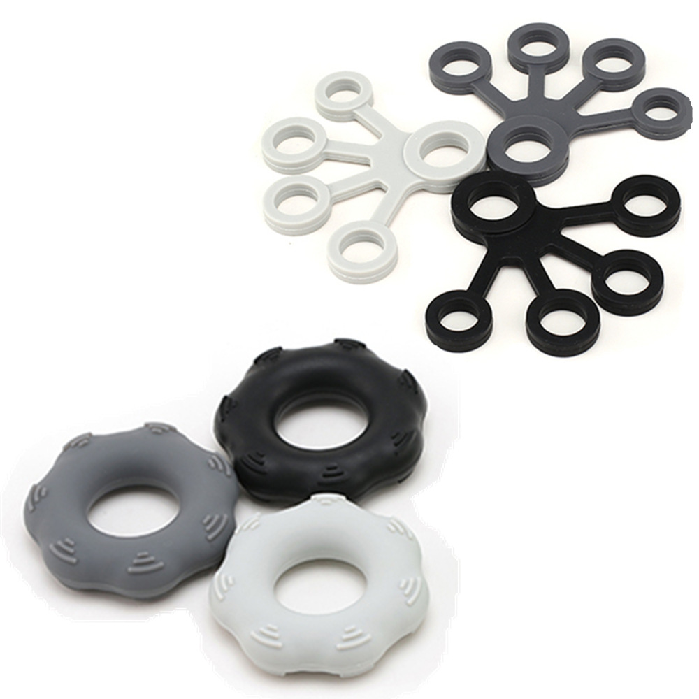 Cool Shun Silicone Finger Tension Silicone Grip Finger Grip Finger Exerciser Grip Ring Set