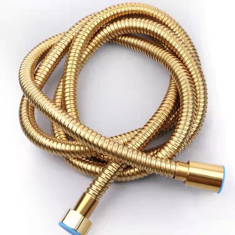 Stainless steel shower pipe hose explosion-proof shower nozzle water pipe electroplated metal hose 1.5 meters 2/3 meters