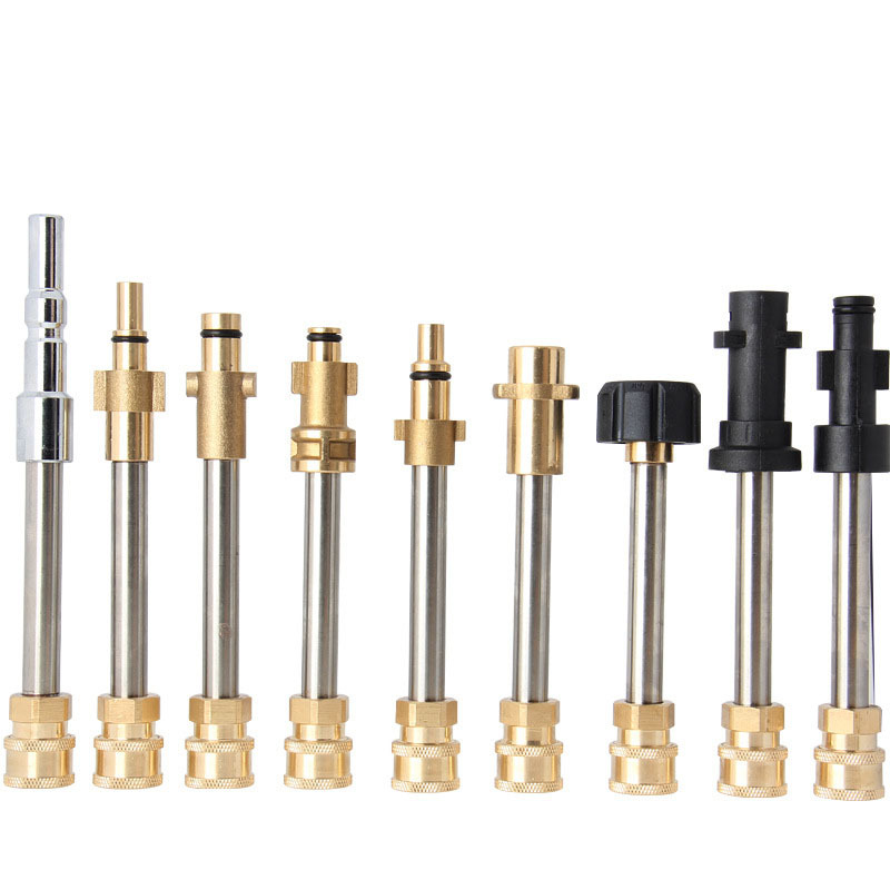 High-pressure washer car wash water nozzle head adapter car wash machine PA car wash foam spray bottle connection extension rod