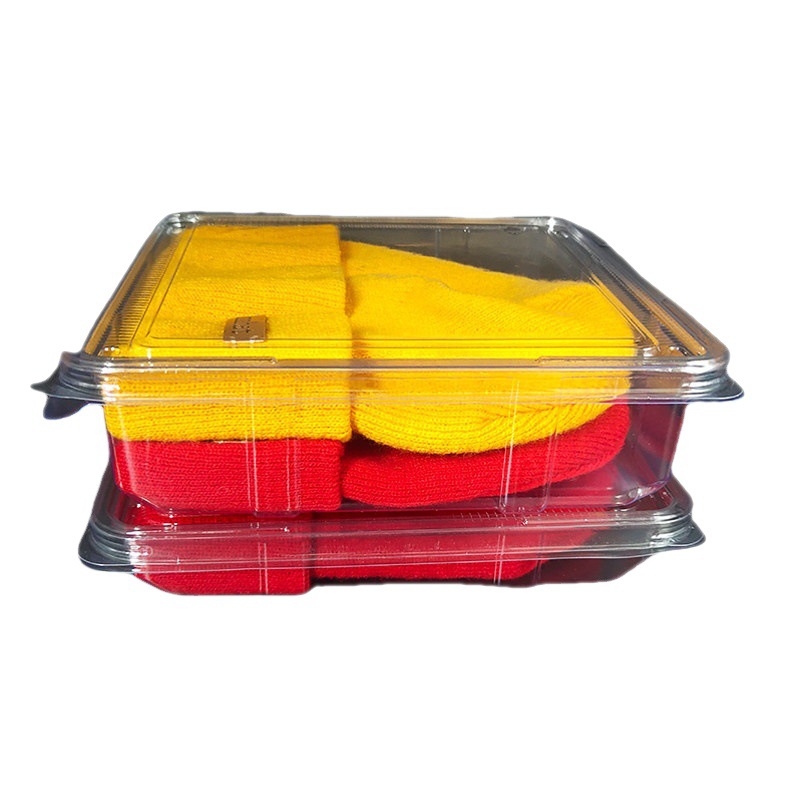 Knitted hat cold hat storage box cap unisex Universal Display transparent pet plastic wool hat dustproof anti-dirty box