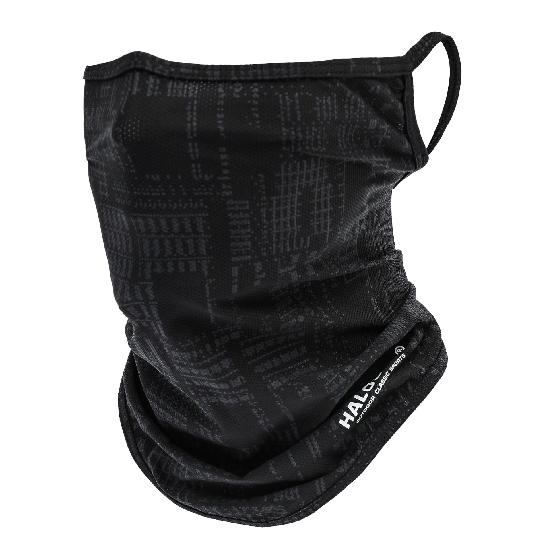 Thin Breathable Ear Hanging Real Ice Silk Face Towel Outdoor Quick-drying Face Mask Sunscreen Summer Mask Letter Turtleneck Scarf