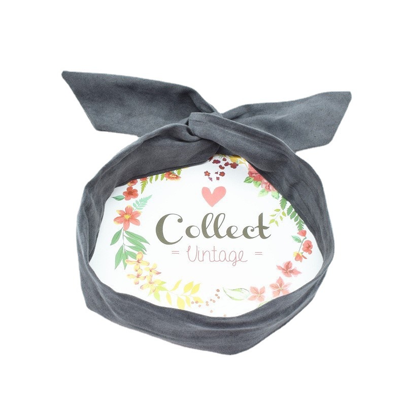 New Korean style versatile retro bow fabric hair band women's cross bow headband hair band hair accessories wholesale