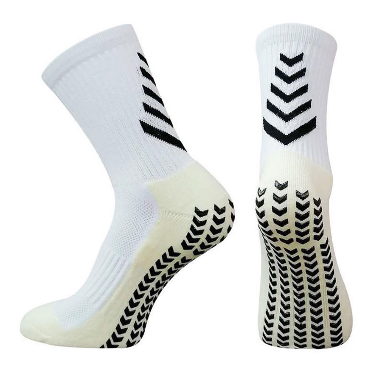 Cross-border football socks men's mid-tube sports socks running socks non-slip silicone thickened towel bottom wear-resistant sweat-absorbent