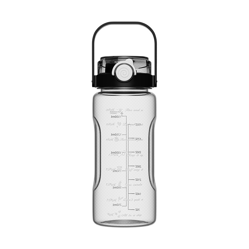 2023 Summer Large Capacity Sports Kettle Fitness Outdoor High Color Value Portable Double Drink Plastic Kettle Printed