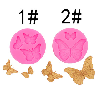 Butterfly Silicone Mold Cake Dessert Simulation Butterfly Decoration Chocolate Fondant Silicone Drop Glue Clay Gypsum Mold